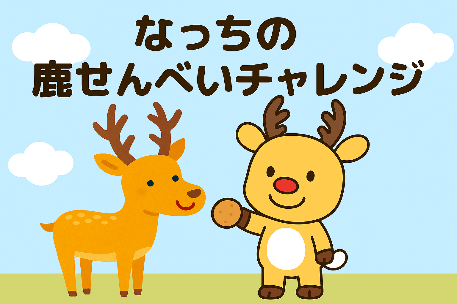 なっちの鹿せんべいチャレンジ